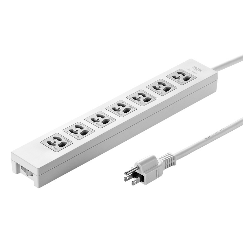電源タップ 3P 7個口 3m TAP-F37-3ZR