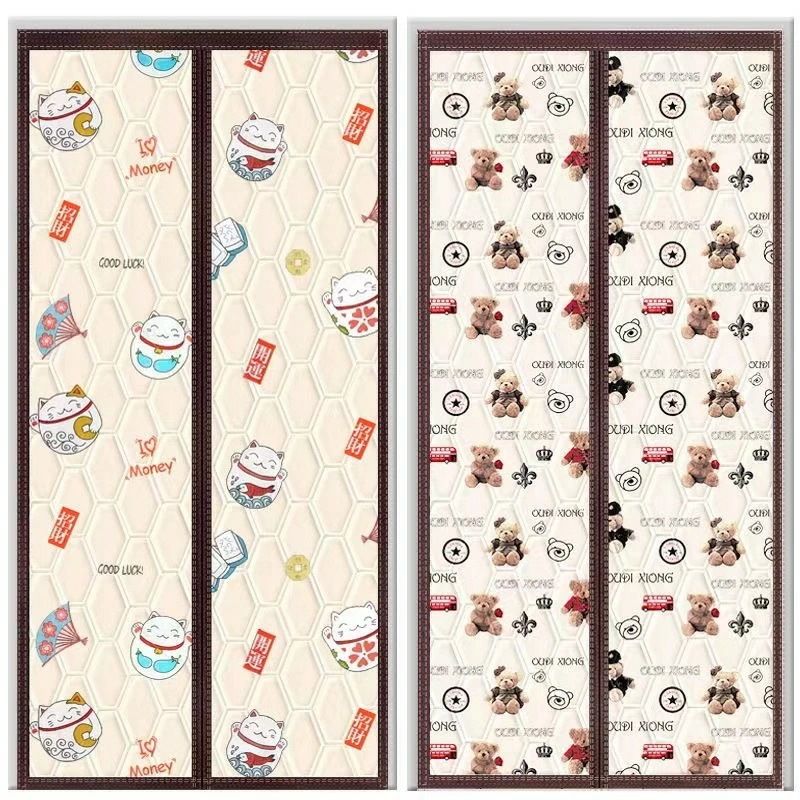 省エネ対策 寝室 玄関カーテン 防音 のれん 間仕切りカーテン マジックテープ付き 冷暖房効率アップ ドアカーテン 簡単取付 防水 保温 防風 中綿入り 冷気ストップ 防寒対策