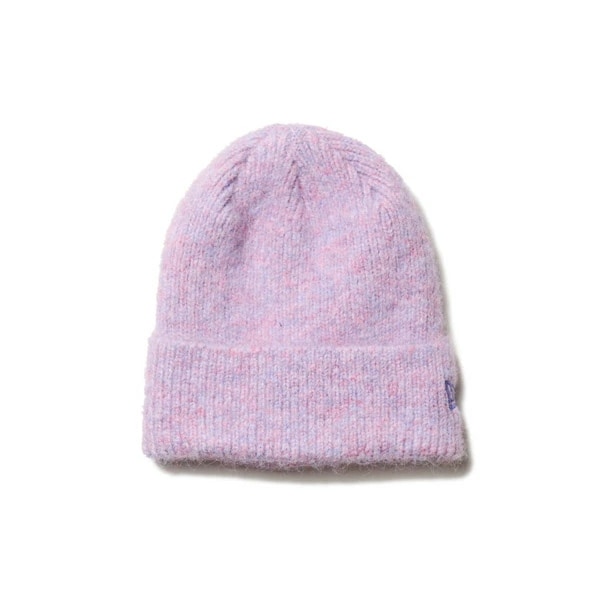 NEWERA ニューエラ ベーシック カフニット Fluffy and Soft パープル キャップ 折り返し ニット帽 ダブル ビーニー帽 メンズ 男性 女性 レディース NEW ERA