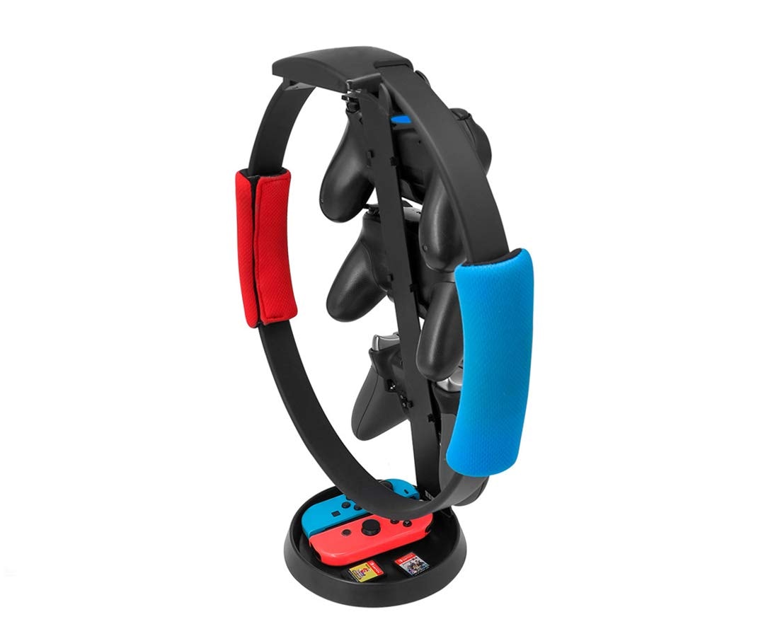 リングコン収納用 スタンド ホルダー リングフィット アドベンチャー レッグバンドやコントローラージョイコンなども収納可能 スイッチ対応 97529