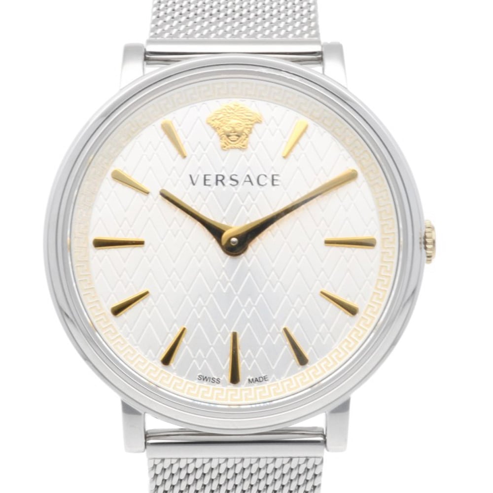 ヴェルサーチ アイコン 腕時計 ステンレススチール クオーツ 1年保証 VERSACE 中古
