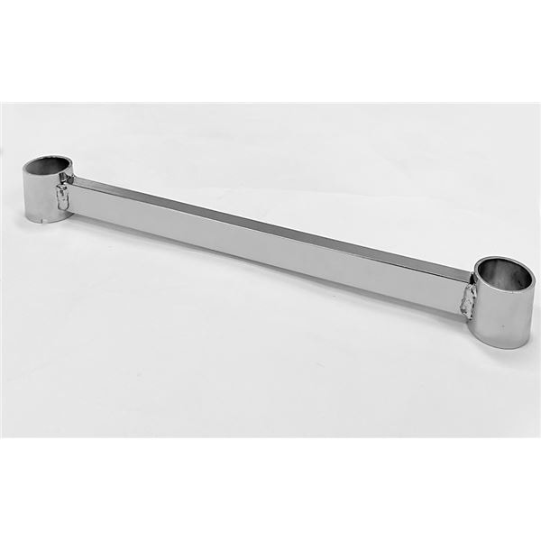 (2本セット) 支柱補強パイプ 46cm専用 スチール クロームメッキ 部品 パーツ インテリア家具 インテリア雑貨 プロフェイス