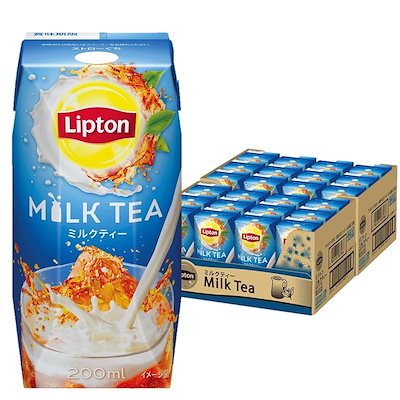 他サイト： リプトン ミルクティー 紙パック ジュース 200ml 24本 紅茶 飲み物 常温保存 森永乳業の商品画像