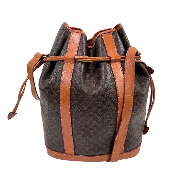 セリーヌ CELINE マカダム 巾着 バッグ ショルダーバッグ レディース 【中古】