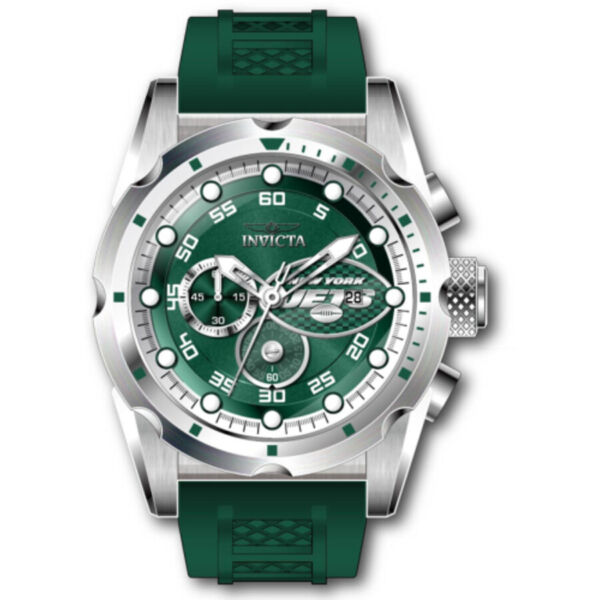 インヴィクタNFL New York Jets Chronograph Quartz Mens Watch 45526