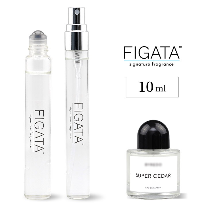 [FIGATA]ミニ香水 原材料/ バイレード スーパーシダー オードパルファン 香水 お試し 選べる 容量 10ml スプレー ロールオン アトマイザーネコポス