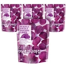 甘い紫色のサツマイモチップス, 240g, 4個