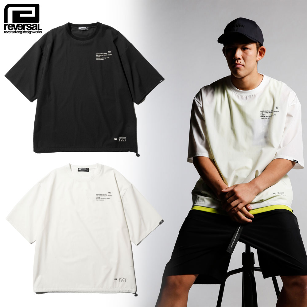 【reversal/リバーサル】ドライ Tシャツ 半袖 オーバーサイズ/4WAY DRY OVER SIZE TEE rv24ss052ビッグシルエット スポーティ ストリート スケーター