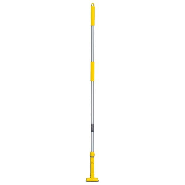 （まとめ） ハンドルのみ FXハンドル/掃除用品 アルミ柄S イエロー 全長約138cm 業務用 施設 店舗 3セット