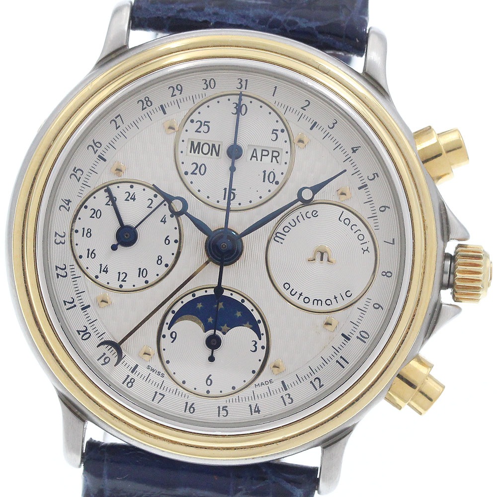 訳あり モーリスラクロア MAURICE LACROIX 02336 マスターピース クロノグラフ 自動巻き メンズ _954283【中古】