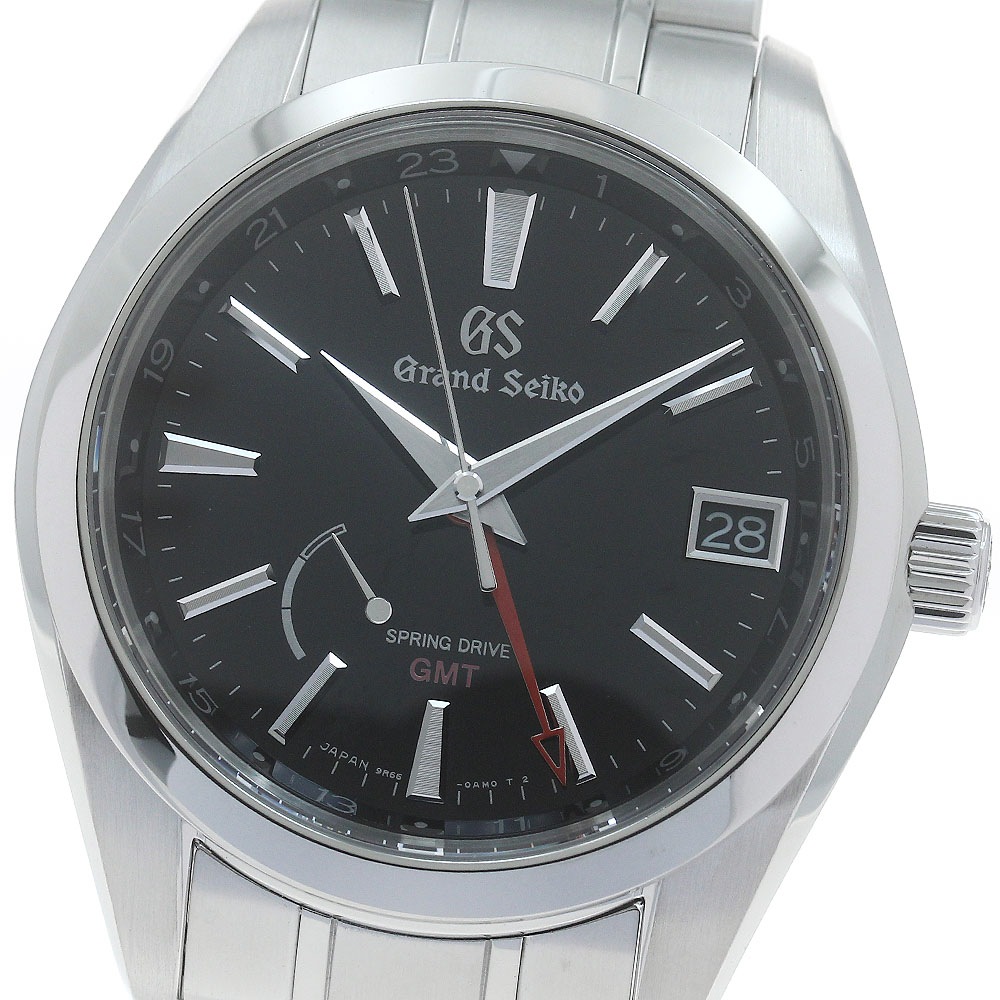 セイコー SEIKO SBGE211/9R66-0AC0 グランドセイコー GMT ヘリテージコレクション スプリングドライブ メンズ 良品 _874493【中古】