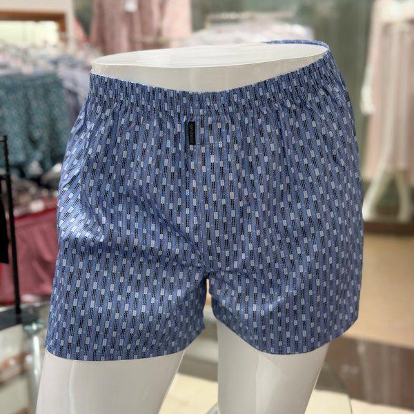 男性綿100縦縞捺染トランクス（WMP5428 BG）