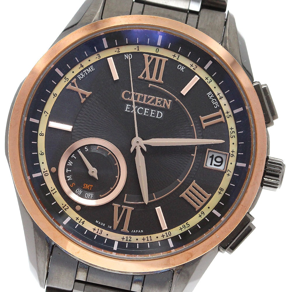 シチズン CITIZEN CC3054-04E/F150-T024033 エクシード エコドライブ 100周年記念限定モデル ソーラー電波 メンズ 箱・保証書付き_910723【中古】
