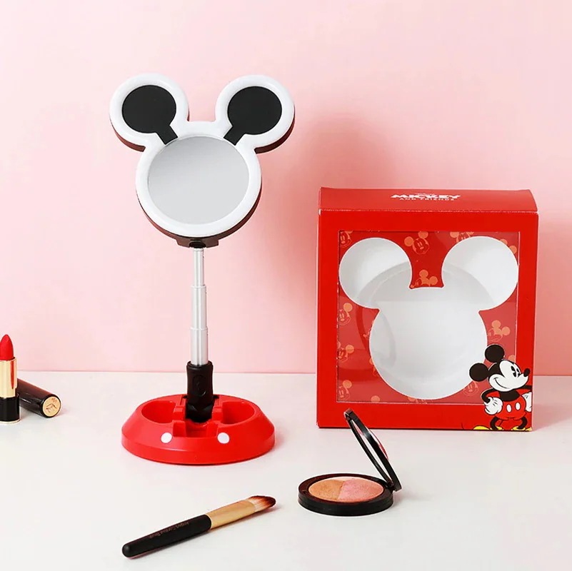 しい Led 化粧鏡 Usb 電源漫画かわいいクリエイティブデスクトップ片面ライト化粧鏡 5,202円