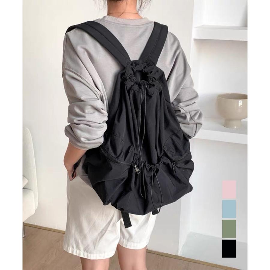 リュックサック ナイロン ドローコード