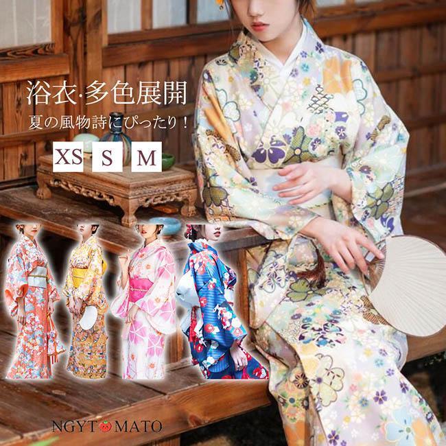 [9月新品底値]浴衣 レディース 浴衣セット 2点セット 浴衣・兵児帯 リボン おしゃれ 簡単 かわいい 女性用 コーデに最適 綿麻素材 軽やか 快適 涼しい 夏 花火大会 お祭り推奨