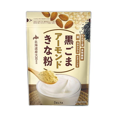 他サイト： デルタインターナショナル 黒ごまきな粉アーモンド220gの商品画像