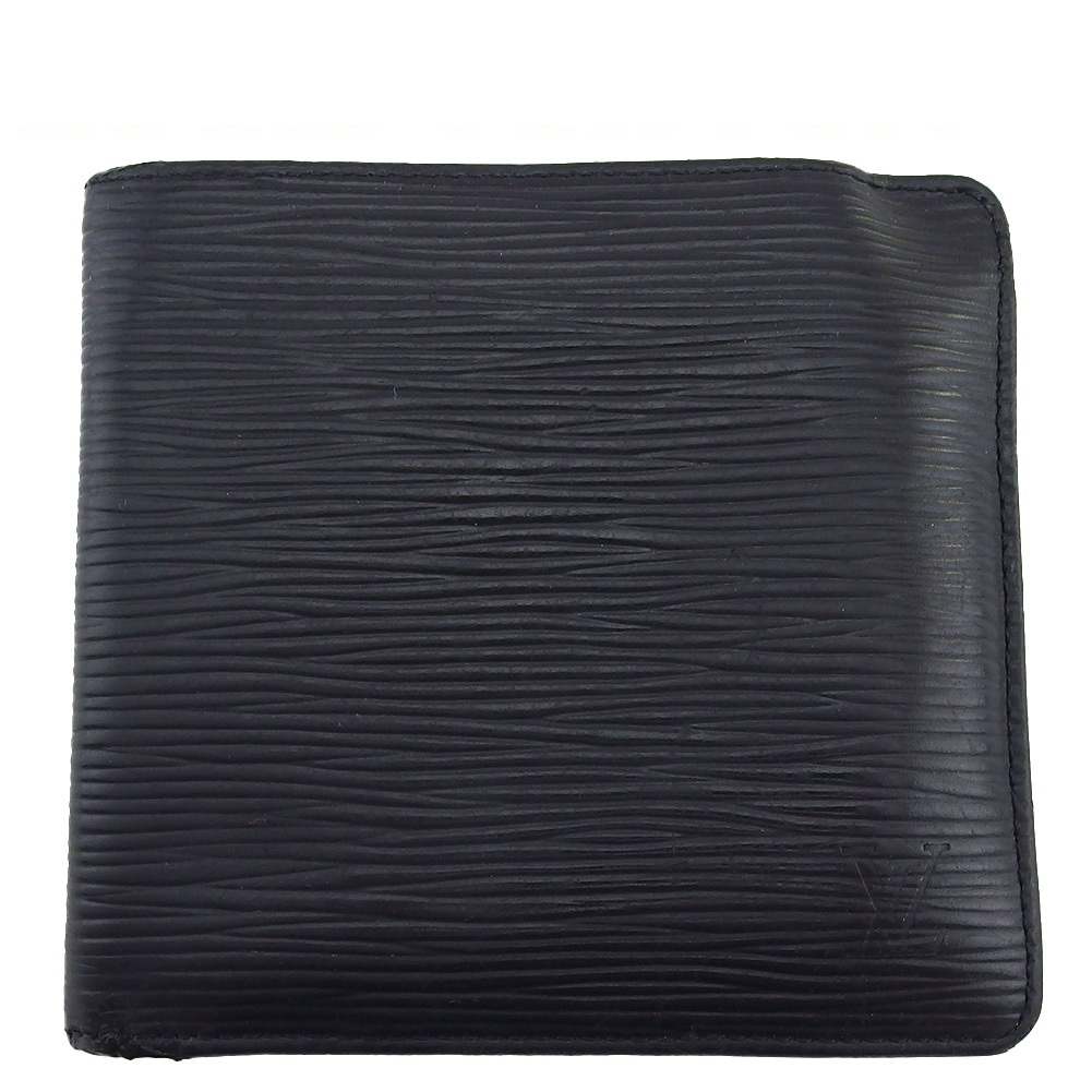 二つ折り財布 エピ ポルト ビエ カルト クレディ モネ ノワール レディース 中古