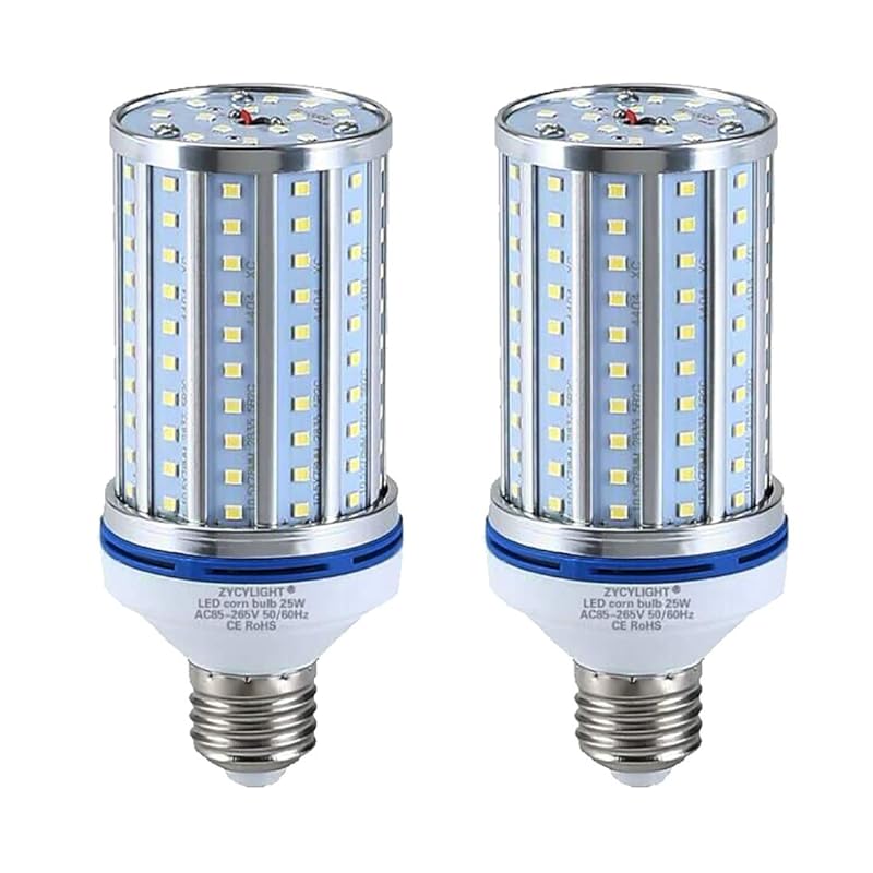 LEDコーンライト トウモロコシ型 25W LED電球 E26口金 2500LM 6000K 200W白熱電球相当 超高輝度 省エネ 長寿命 倉庫納戸駐車場車庫工場屋内ガレージなどに対応(昼