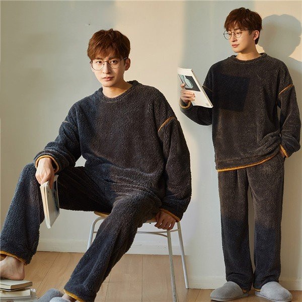 パジャマ メンズ 上下 セットアップ 冬 暖かい ルーム ウェア メンズ 寝巻き男性 秋冬 冬用 パ