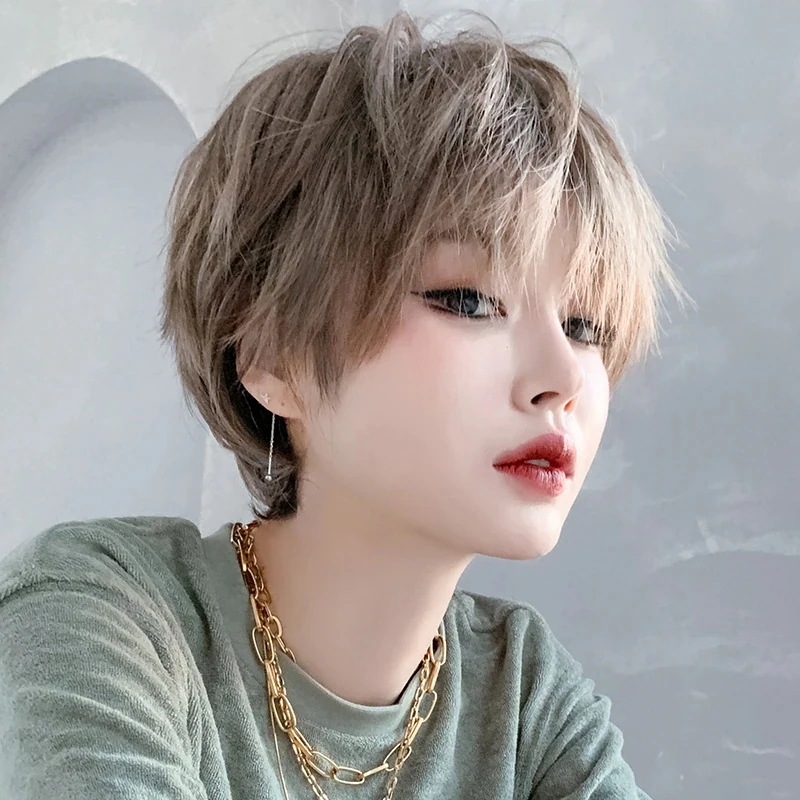 3日で出荷 ウィッグ ショート 耐熱 自然 小顔効果 フルウィッグ かつら ショートボブ cosplayウィッグ ショート1