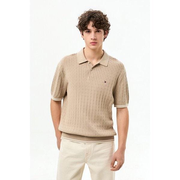 [男性] ケーブルポロセーターニットカラーTシャツ T12G3KPN220MT2AEG
