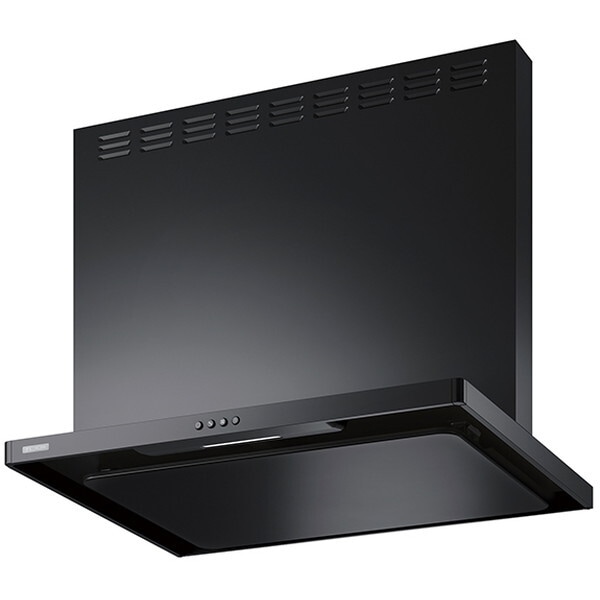 ASR-3A-7526LBK ブラック スタンダード レンジフード 間口750mm 高さ600mm 左排気 前幕板付属横幕板別売