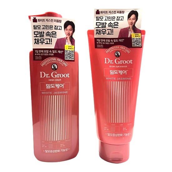 密度ケアシャンプー400ml+トリートメント300ml ホワイトジャスミンの香り根元からふんわりボリュームケア韓国人気ヘアケア