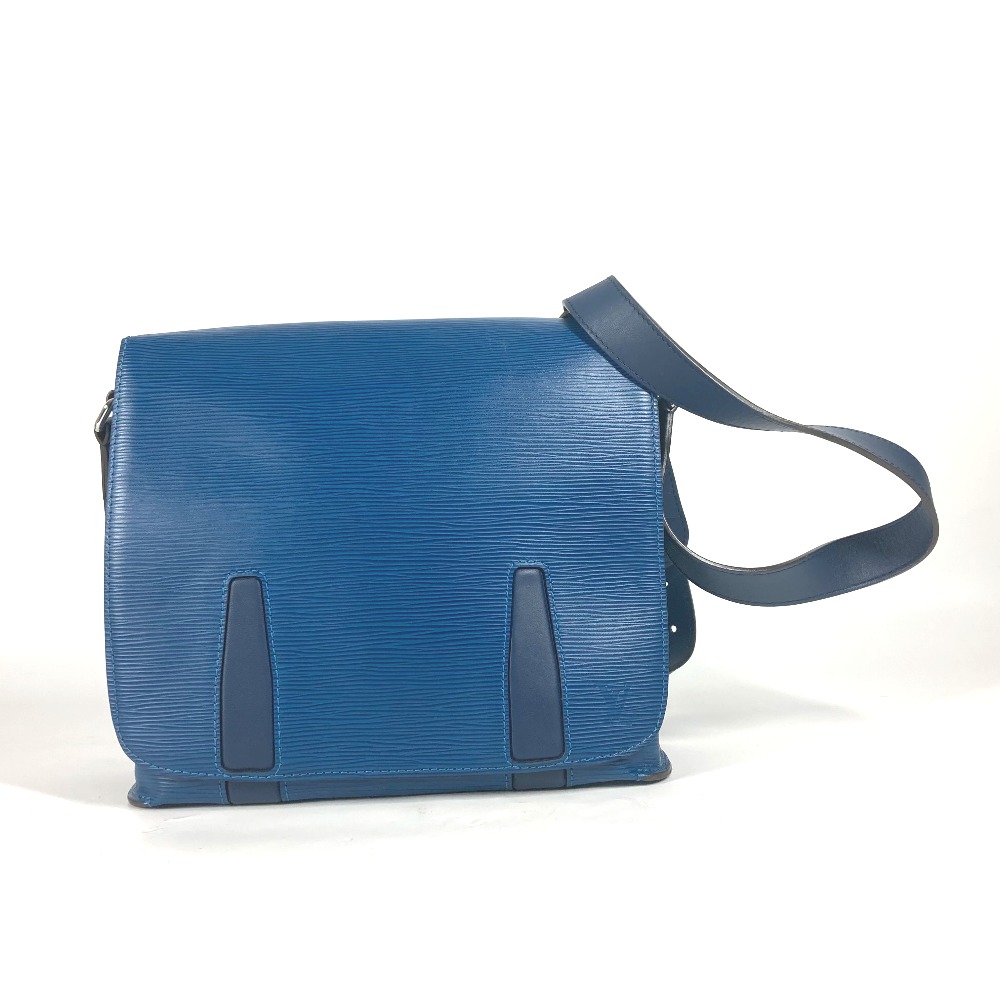 ショルダーバッグ M53407 ハリントンメッセンジャー エピ 斜め掛け カバン フラップ エピレザー ブルー