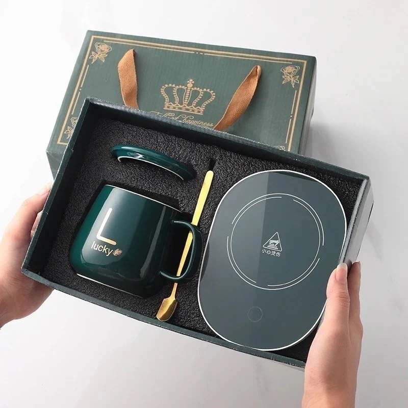 】きマグサーモスタットカップ55度ウォームカップコーヒー暖房ギフトボックスカスタマイズされたアクティビテ806 【メガ割