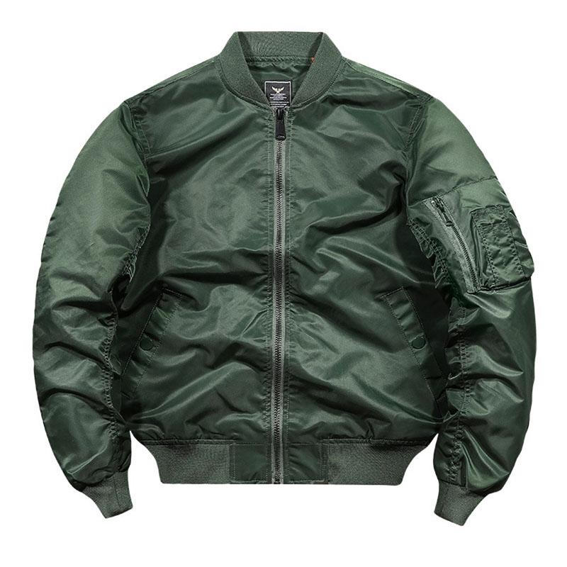 MA-1メンズミリタリージャケットブルゾンアウターフライトジャケットジャンパー立て襟トップス防風紳士服お兄春秋無地大きいサイズカジュアル
