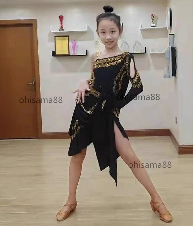 新规入荷続々 ラテン衣装 可愛い ラテンダンスウェア 社交ワンピース チャチャ ラテンワンピース ラテンドレス 女の子 試験 ダンスウェア ダンスドレス キラキラ ダンス服 ジュニア 演出服 子供ラテ