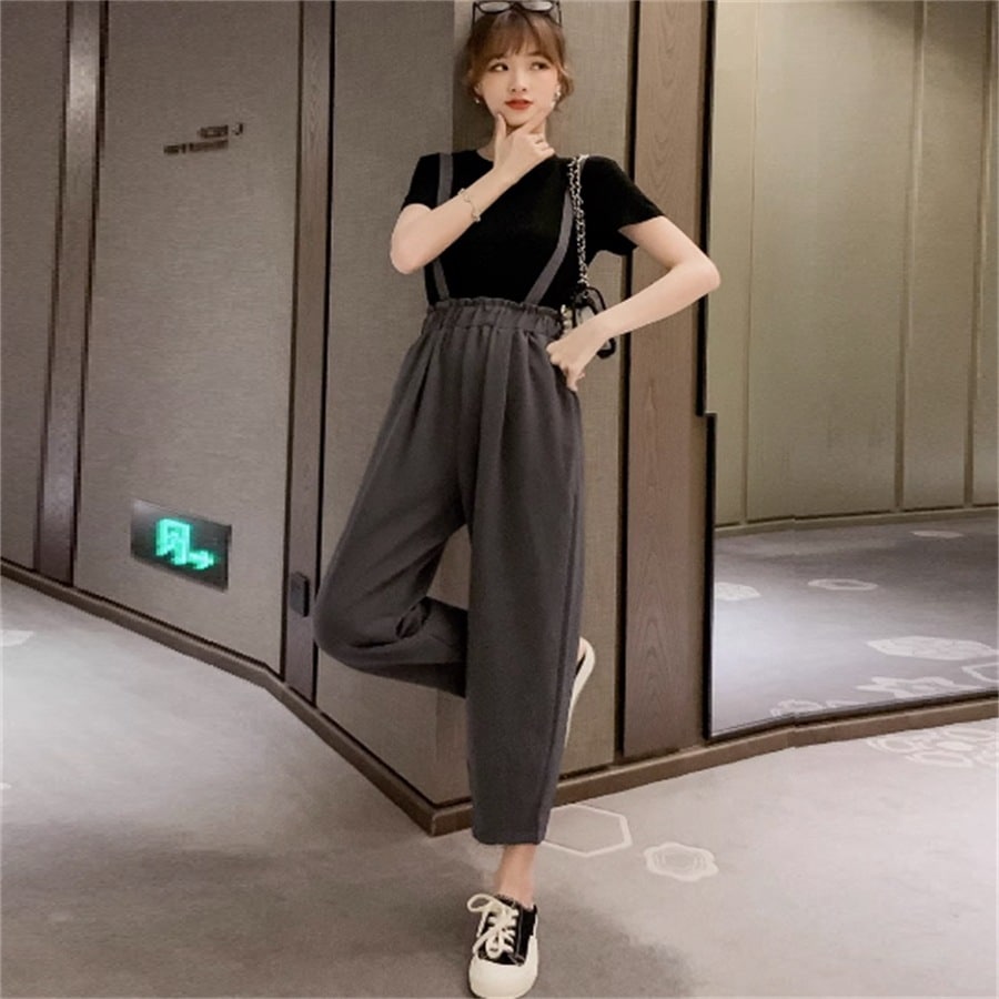 サロペット 2色 パンツ ボトムス ロング アンクル丈 マキシ ポケット ハイウエスト 薄手生地 かわいい 大人可愛い 大人女子 綺麗 シンプル カジュアル 上品 おしゃれ お洒落