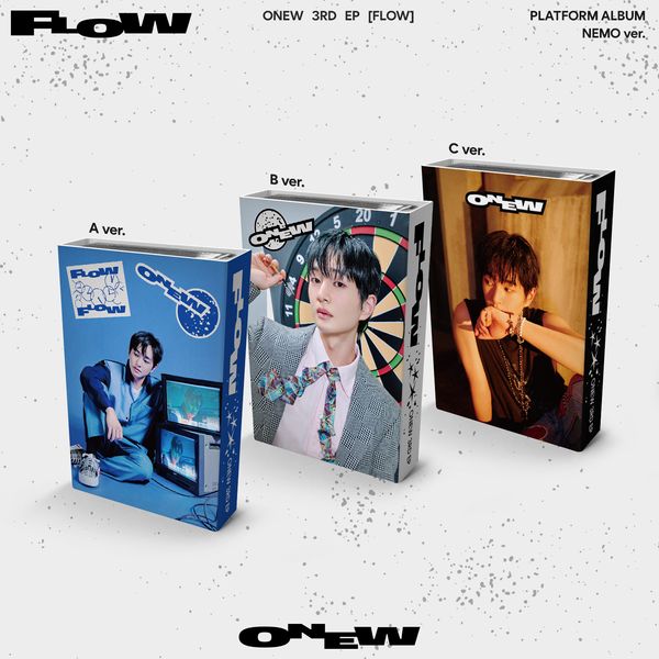 [3種セット] (NEMO Ver.) ONEW ミニ３集アルバム [FLOW] 韓国チャート反映 (SHINee) シャイニー オンユ