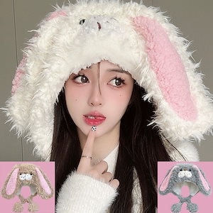 もふもふ ウサギ 被り物 かぶりもの 兎 うさぎ ラビット ふわふわ 動物コスプレ アニマルハット コスチューム ハロウィン 仮装 忘年会 アニマル ウサギ 余興 着ぐるみ