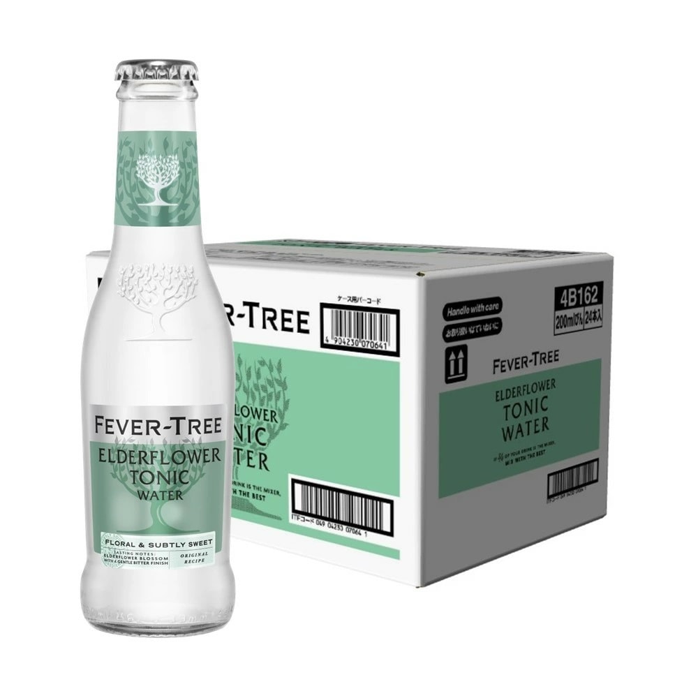 【送料無料】アサヒ Fever-Tree フィーバーツリー エルダーフラワー トニックウォーター 瓶 200ml×1ケース/24本