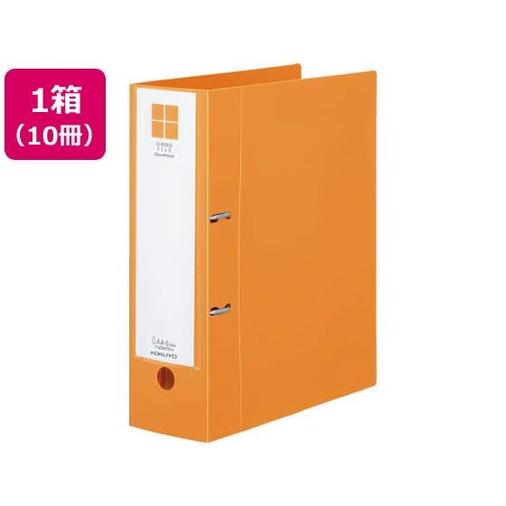 Dリングファイル[スムーススタイル] A4タテとじ厚70mmオレンジ10冊 コクヨ ﾌ-UDS470YR