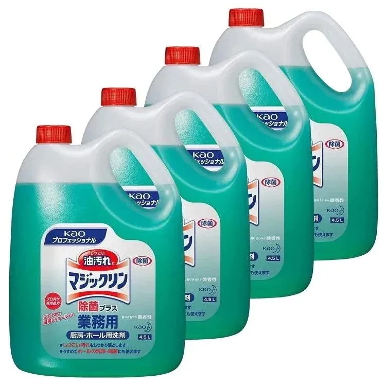 [4個セット]マジックリン 除菌プラス 4.5L 送料無料 業務用 洗剤 厨房 ホール 除菌 微香性 メガ割