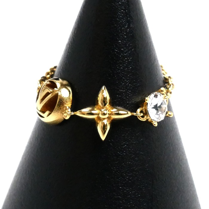 LOUIS VUITTON ルイ・ヴィトン GP ラインストーン バーグ プティ ルイ リング・指輪 M00381 VA0241 15号 レディース 中古 25,752円