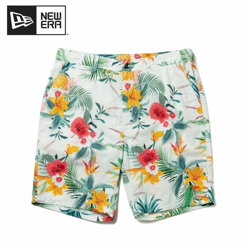 ニューエラ グラフィックショーツ White Botanical ゴルフ ボトムス ショートパンツ