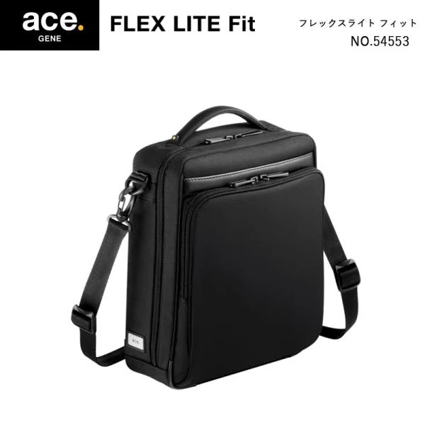ace. GENE LABEL フレックスライトフィット 54553 5L ショルダーバッグ メンズ