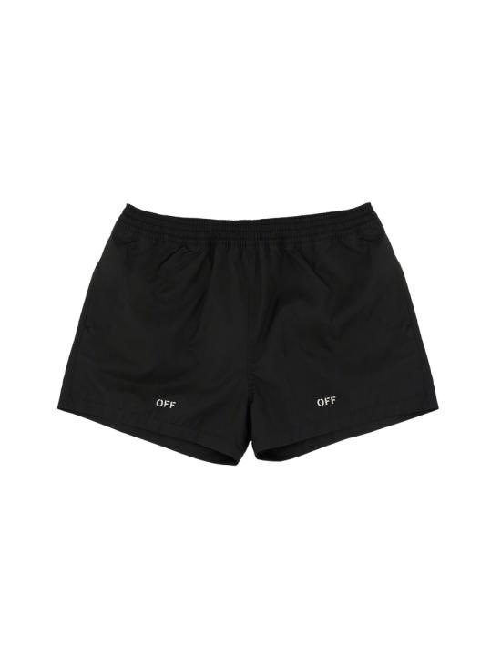 OFF WHITE Men Swim Pants OMFD011 C99FAB0011001 BLACK