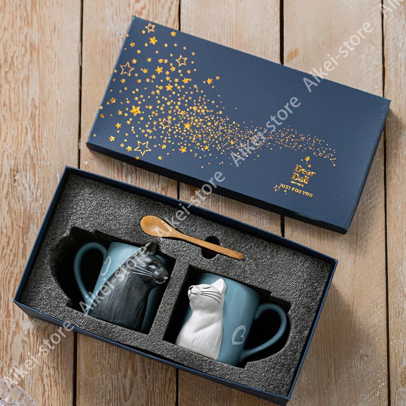 自社生產キスペアマグ セット マグカップ ねこアニマル ギフト食器 かわいい プレゼント お祝い お返し お礼 贈物 スプーン付 大さめ おしゃれ コージー コップ カップ