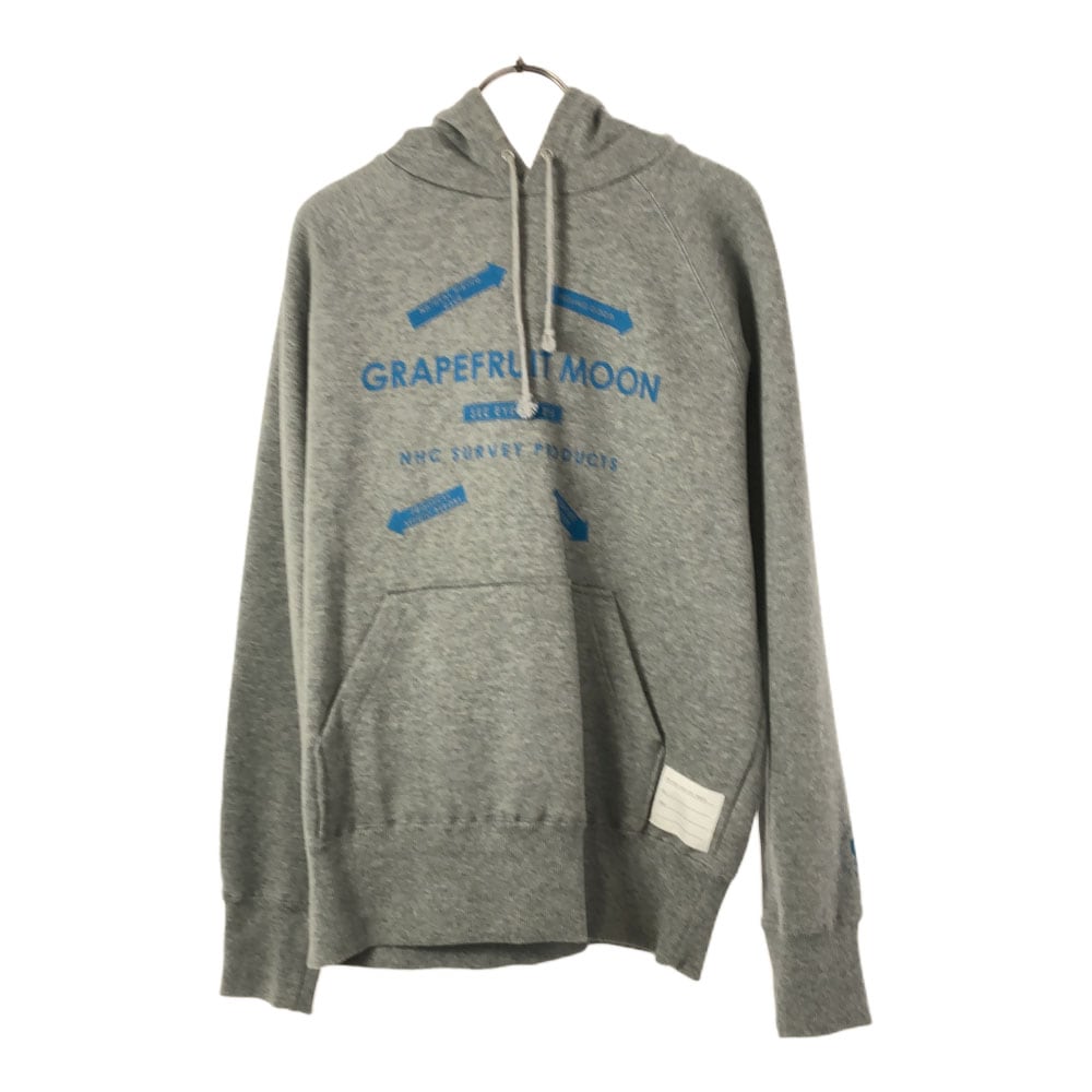 トウキョウナチュラルハイキングクラブ 日本製 プリント 長袖 スウェットパーカー M グレー TOKYO NATURAL HIKING CLUB プルオーバー 裏起毛 トレーナー メンズ