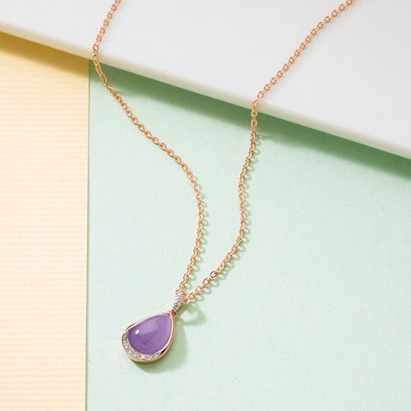 ルーシールーシー ラベンダーヒスイペンダント 14229