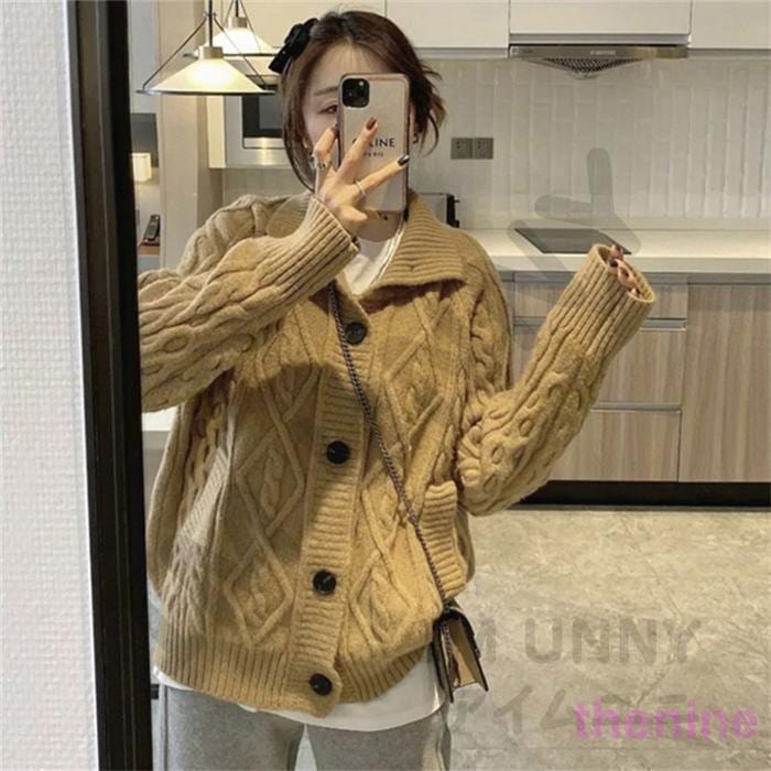 安い商品 今日だけ ニットカーディガン ニット セーター レディース 長袖 秋 ライトアウター ニットセーター 秋冬 大きいサイズ ゆったり 体型カバー ニット可愛い 20代 30代 40代 3枚購入
