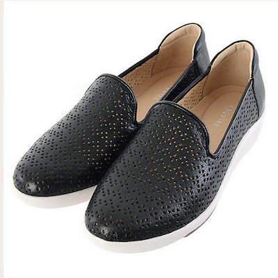 女性軽量パンチングスリッポン 3CM(EQCSHL844BK) (P003744300) 11,164円