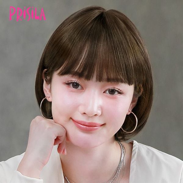 プリシラ オールウィッグモアシルキーボブA-703耐熱 (送料無料) PRISILA フルウィッグ