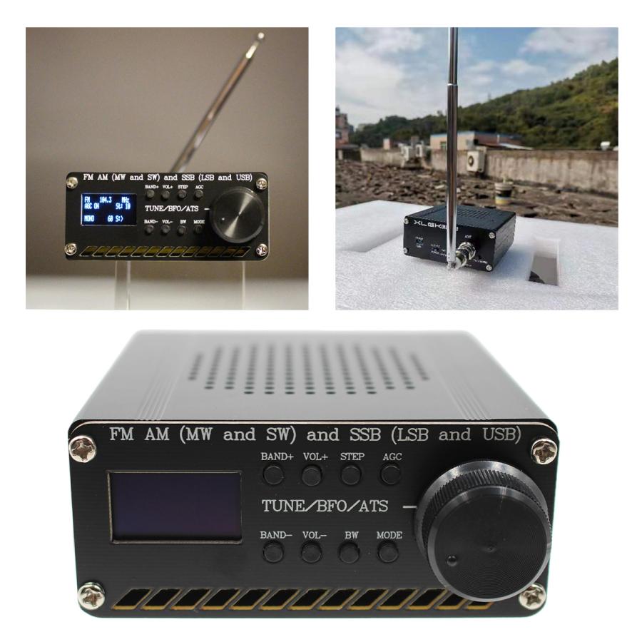 SI4732すべてのバンド受信機fm am (mw & sw) ssb (lsb & usb) 内蔵バッテリース