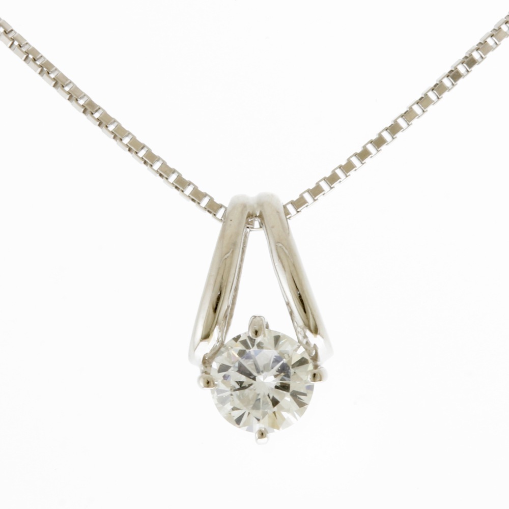ネックレス Pt850プラチナ ダイヤモンド 中古 美品